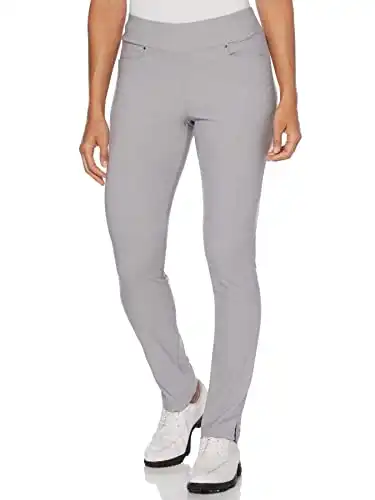 PGA TOUR Women's Pull-on Golf Pant with Tummy Control