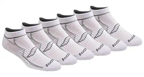 Saucony Bolt Performance Comfort Fit No-Show Socks