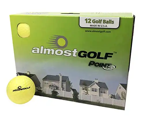 AlmostGolf Balls - Limited Flight Practice Golf Balls