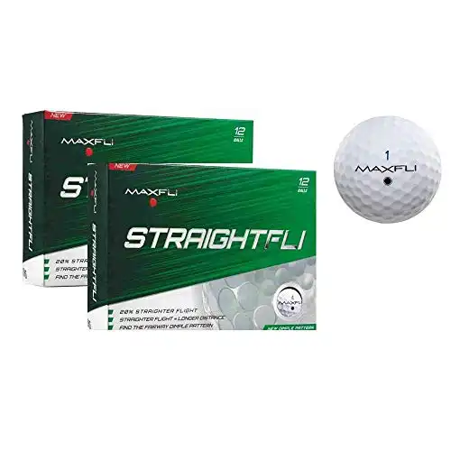 Maxfli StraightFli Golf Balls - 24 Balls