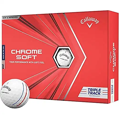 Callaway Chrome Soft Golf Balls (Triple Track White)