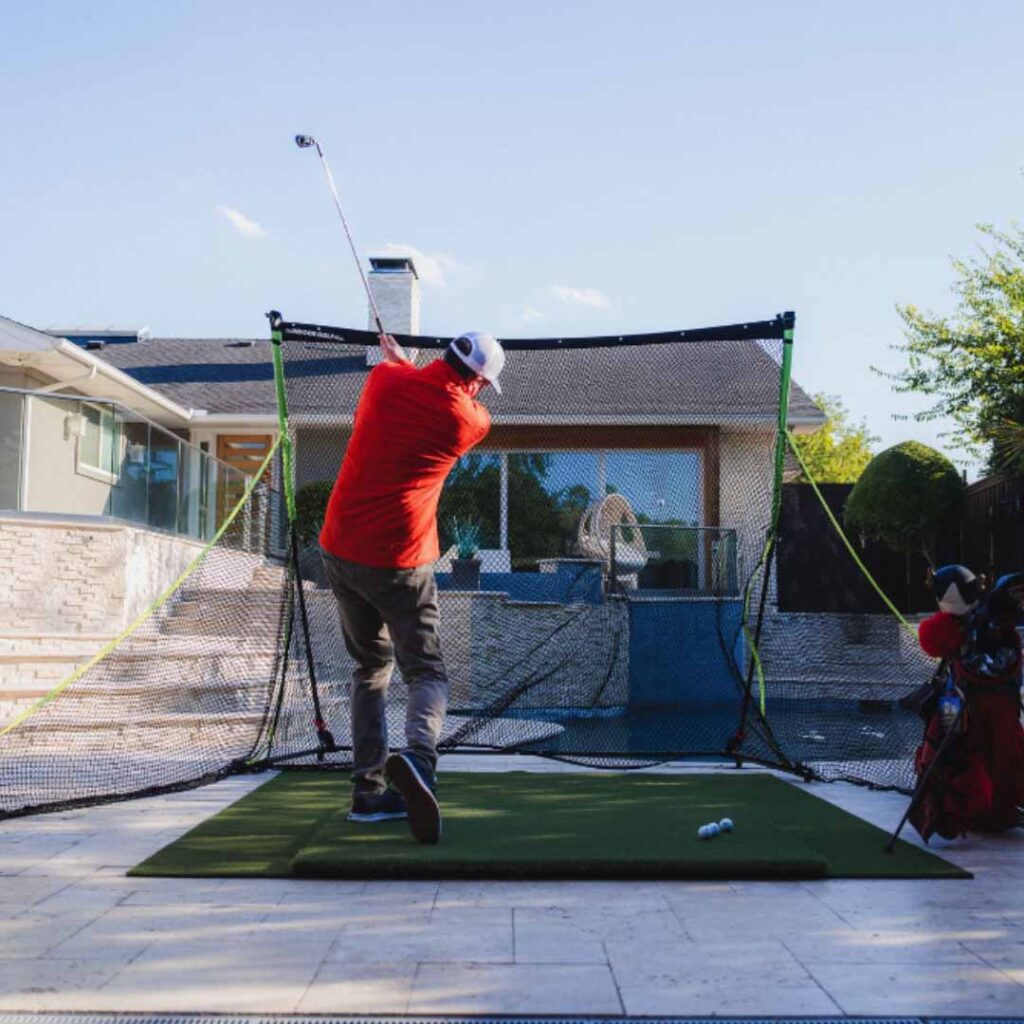 sigpro golf net outside swing